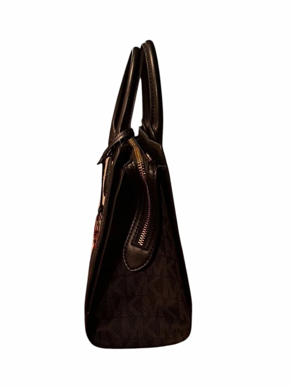 Michael Kors Sheila Medium Two-Tone Signature Logo Satchel NWT